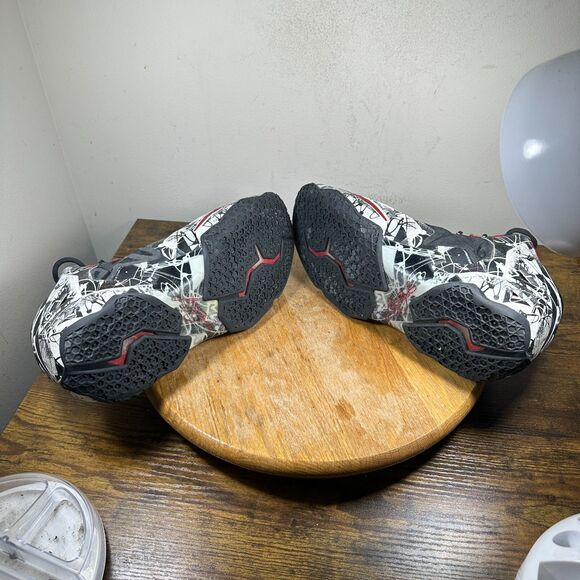 Nike LeBron XI 11 Graffiti Multicolored Red 616175-100 Rare Shoe Men's Size 9.5 - Picture 7 of 8
